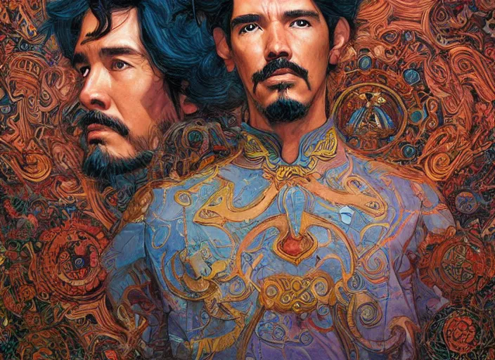 Image similar to a highly detailed mexican portrait of stephen strange, james gurney, james jean