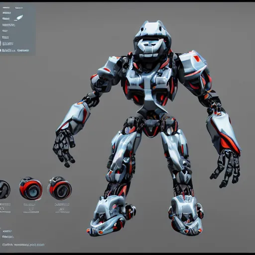 Image similar to hard surface, robotic platform, based on realistic low poly convex shape, 6 claws, symmetric, unreal engine