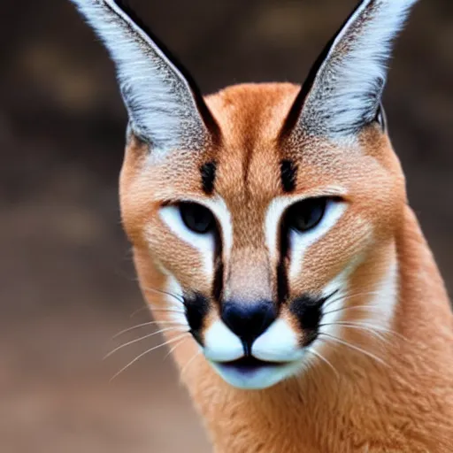 Image similar to high quality closeup shot of a caracal