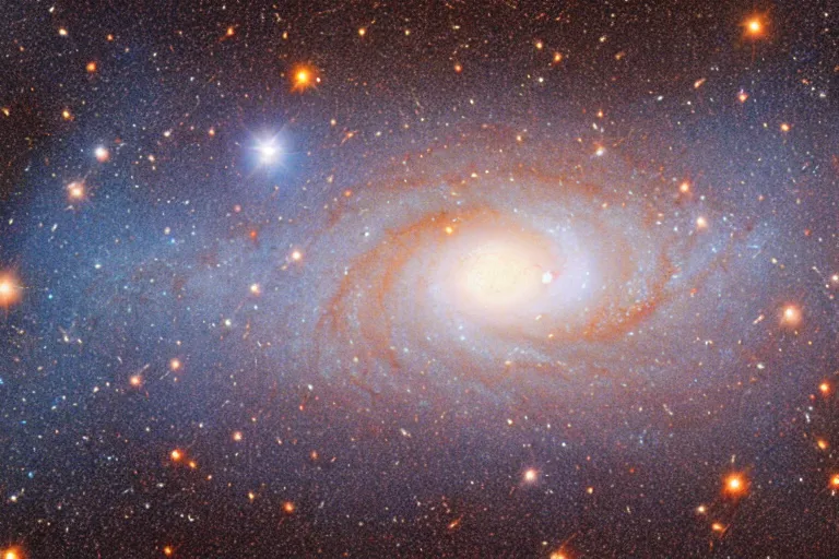 Image similar to a remarkable hubble space telescope photo of a unique galaxy, highly detailed, 4 k,