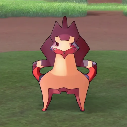 Image similar to gen 8 pokemon that looks like a chair