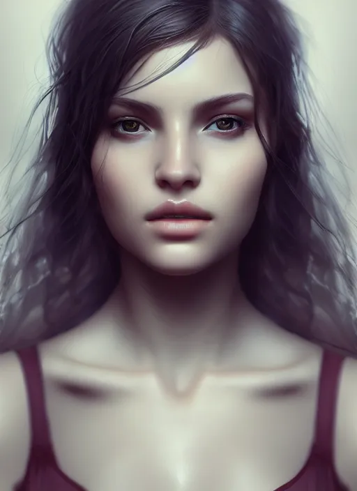 Image similar to portrait of a gorgeous young woman, artstation, realistic photo, sharp focus, 8k high definition, insanely detailed, intricate, elegant