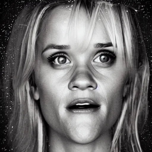 Image similar to a pile of rice double exposure reece witherspoon face