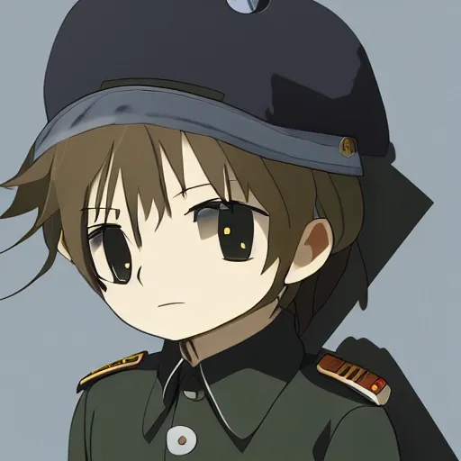 Image similar to beautiful little boy in nazi uniform posing. made in abyss art style, inspired by kris from deltarrune, cute detailed artwork, anatomically correct, soft details, ilya kuvshinov, reflection, perfect composition, portrait, illumination, digital art, detailed anime soft face, symmetrical face