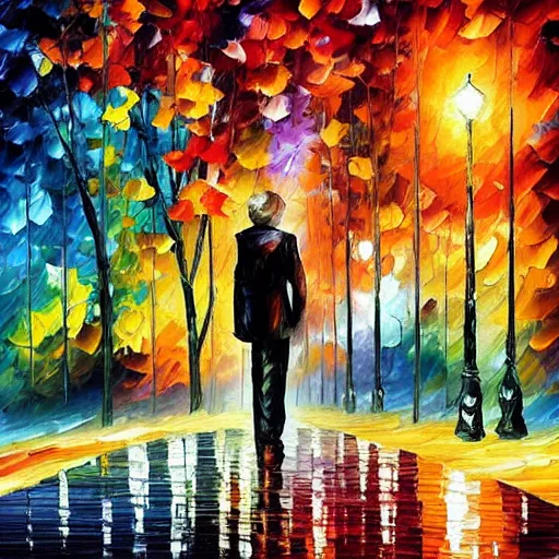 Prompt: “the end of the world, style of Leonid afremov”