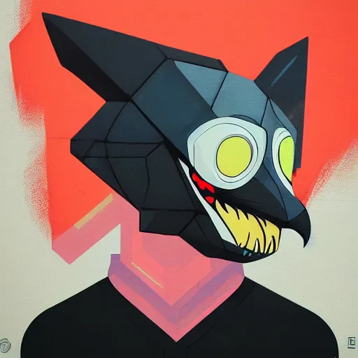 Image similar to cute Venom Pigeon profile picture by Sachin Teng, asymmetrical, Organic Painting , Matte Painting, geometric shapes, hard edges, graffiti, street art:2 by Sachin Teng:4