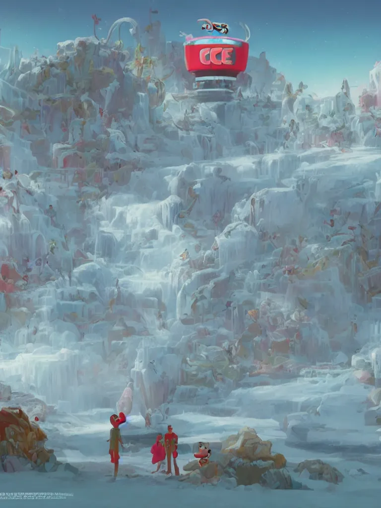 Image similar to icee by disney concept artists, blunt borders, rule of thirds