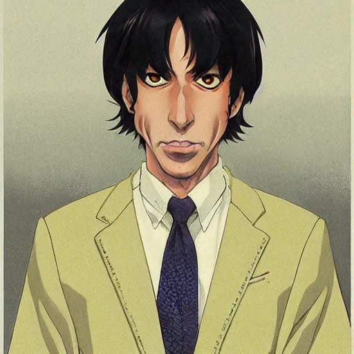Prompt: anime villain anthony fauci by hasui kawase by richard schmid