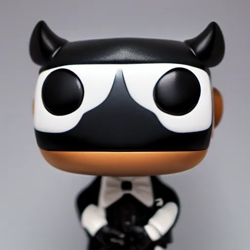 Prompt: a funko pop of a horse wearing a tuxedo, photo studio, professional photo, professional lighting, hdr, trending on artstation