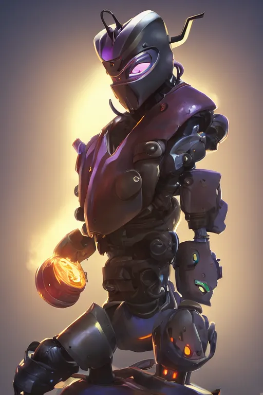 Image similar to epic mask helmet robot ninja portrait stylized as fornite style game design fanart by concept artist gervasio canda, behance hd by jesper ejsing, by rhads, makoto shinkai and lois van baarle, ilya kuvshinov, rossdraws global illumination radiating a glowing aura global illumination ray tracing hdr render in unreal engine 5