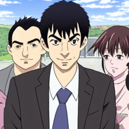 Image similar to Nathan For You, Nathan Fielder, in an anime