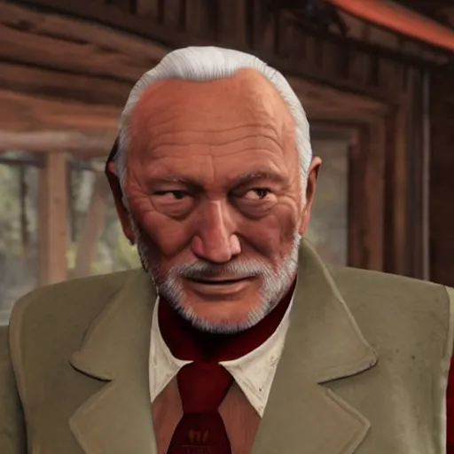 Image similar to buzz aldrin in red dead redemption 2