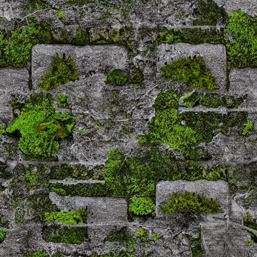 Image similar to a seamless concrete wall texture with moss and fungi