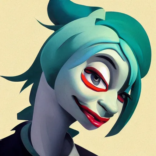 Image similar to face icon stylized minimalist beetlejuice, loftis, cory behance hd by jesper ejsing, by rhads, makoto shinkai and lois van baarle, ilya kuvshinov, rossdraws global illumination