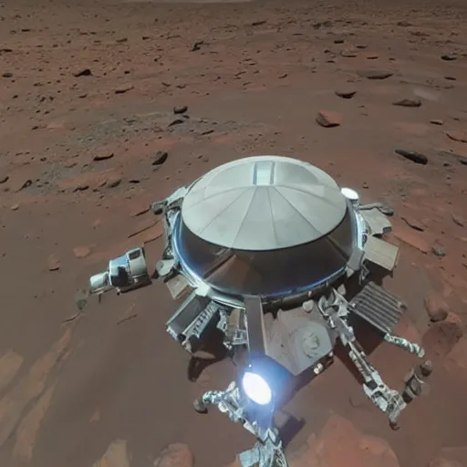 Image similar to Elon musk selfie with futuristic house on mars