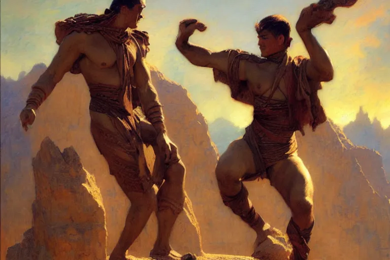 Image similar to earth bender, painting by gaston bussiere, craig mullins, j. c. leyendecker