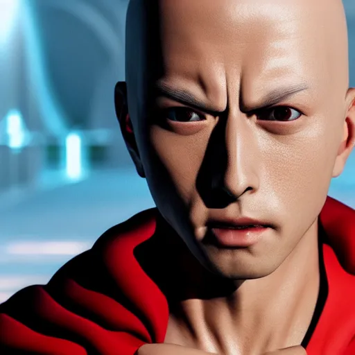 Prompt: ultra realistic portrait of saitama, octane render