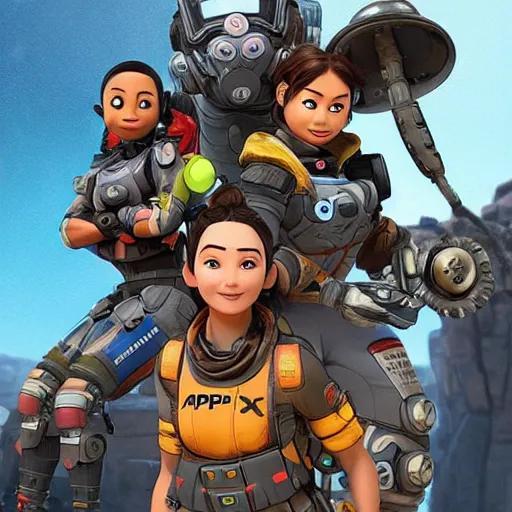 Image similar to apex legends pixar movie