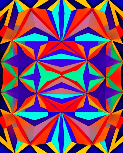 Prompt: kaleidoscope, shards of time, artwork by victor vasarely, illustration, highly detailed, simple, no jagged lines, smooth, artstation