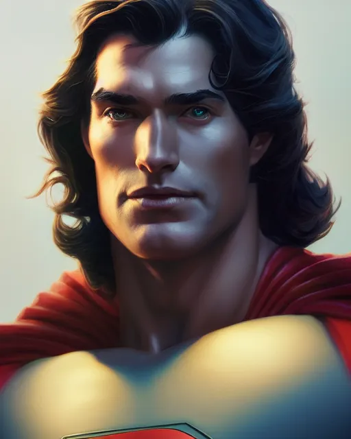 Prompt: highly detailed portrait of superman in black, stephen bliss, unreal engine, greg rutkowski, loish, rhads, beeple, makoto shinkai and lois van baarle, ilya kuvshinov, rossdraws, tom bagshaw, giger, global illumination, detailed and intricate environment