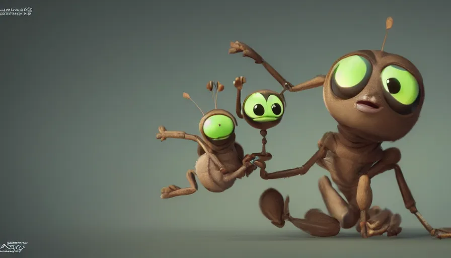 Image similar to very very very cute baby insect creature by Max Kostenko and Bobby Chiu, disney, pixar, MPC, Framestore, character design for animation, uplight, a lineup of characters, big disney eyes, symmetrical eyes, cuteness, 3d render, octane rendered, rendered by maya and houdini, highly detailed, unreal engine, Trending on Artstation, octane render, 4k, 8k, HD