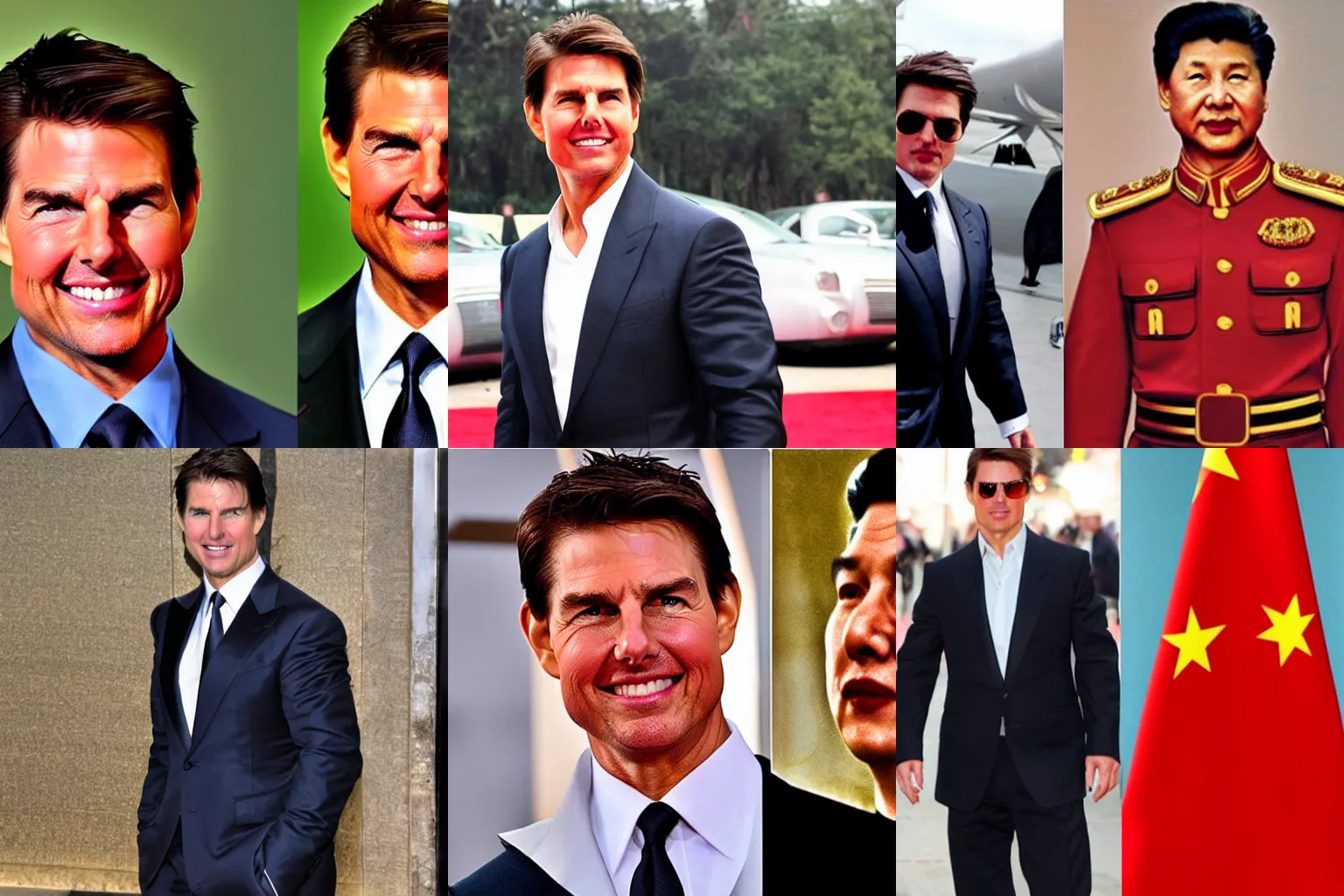 Prompt: Tom Cruise looking like Xi Jinping