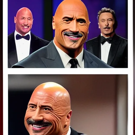 Prompt: Dr Phil as Dwayne Johnson