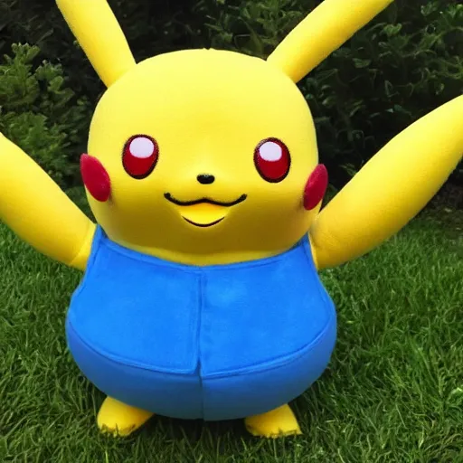 Image similar to a foam Pikachu