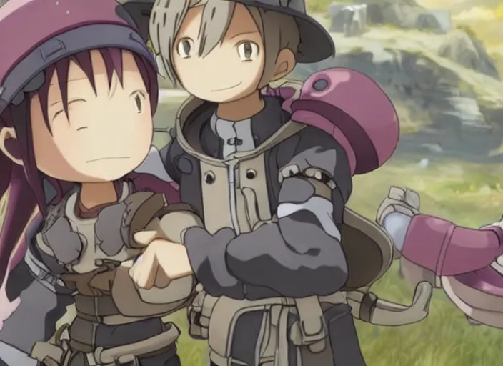 Image similar to riko and reg from made in abyss