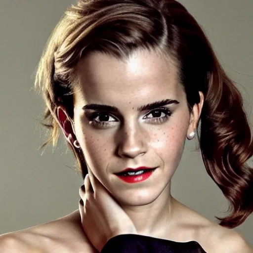 Image similar to Emma Watson, pin-up