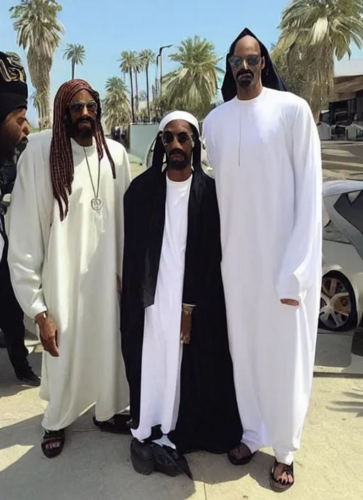 Image similar to snoop dogg as a prophet mohammed, perfect faces, instagram photo shoot