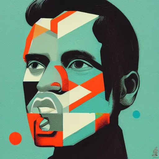 Image similar to George Coztanza profile picture by Sachin Teng, asymmetrical, Organic Painting , Matte Painting, geometric shapes, hard edges, graffiti, street art:2 by Sachin Teng:4