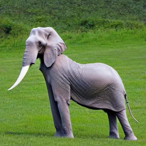 Prompt: elephant borzoi hybrid
