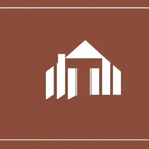 Image similar to house, minimalistic, vectorized logo style