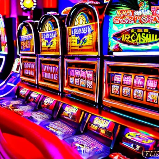 Image similar to obnoxious slot machine, flashy, las vegas