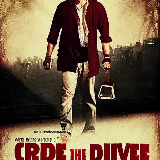 Image similar to [Mel Gibson as the guy from Drive, movie poster]