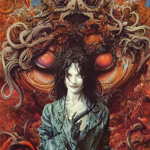 Prompt: realistic highly detailed image of McDonald's by Ayami Kojima, Amano, Karol Bak, Greg Hildebrandt, and Mark Brooks, Neo-Gothic, gothic, rich deep colors. Beksinski painting, part by Adrian Ghenie and Gerhard Richter. art by Takato Yamamoto. masterpiece