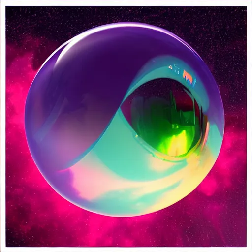 Prompt: vague antidescriptive acrylic vital exopoison fluid blob sphere : density infinite, macro seminal dream points of icy, frozen vaporwave shards tempted to turn into a dream scenery, high quality topical render