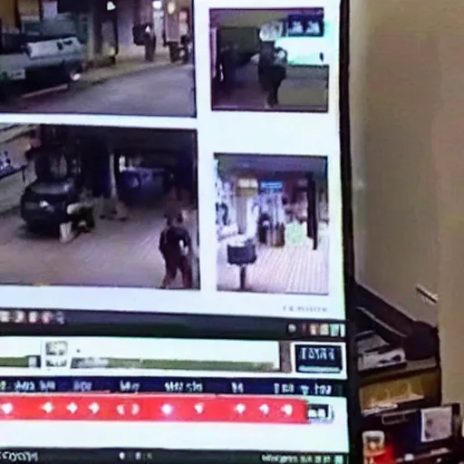 Prompt: reddit moderator caught shoplifting on cctv, 240p camera, blurry image, trending on Reddit