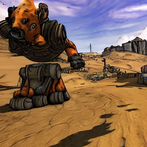 Image similar to Giant Cat in borderlands 2