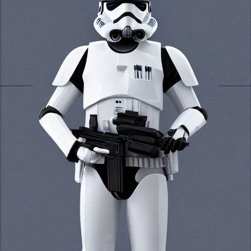 Image similar to 8 k, a hyper realistic snow trooper from star wars, special forces, tactical gear, mecha, sci - fi, top teir artstation, dark fantasy, highly detailed, unreal engine, autodesk maya, zbrush,