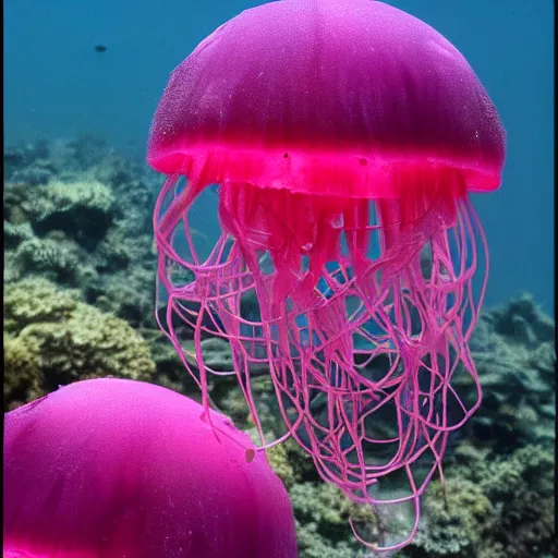 Pink water splash by Peter Moderdovsky