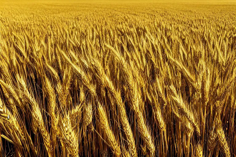 Prompt: photo of clear sky without clouds and a yellow wheat field, 8k, vibrant, beautiful, perfect light, photorealism, cinematic, highly detailed, symmetry, soft light