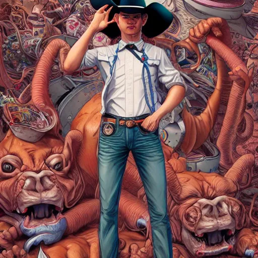 Prompt: 🤠, extremely detailed, sharp focus, wide view, full body shot, smooth, digital illustration, by james jean, by rossdraws, frank franzzeta, sakimichan