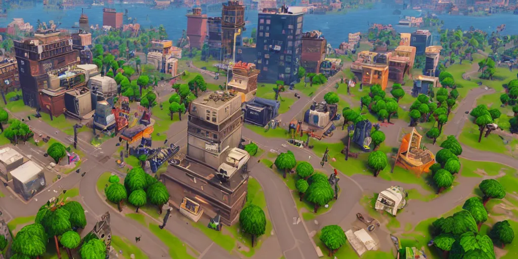 Image similar to New York map location in Fortnite