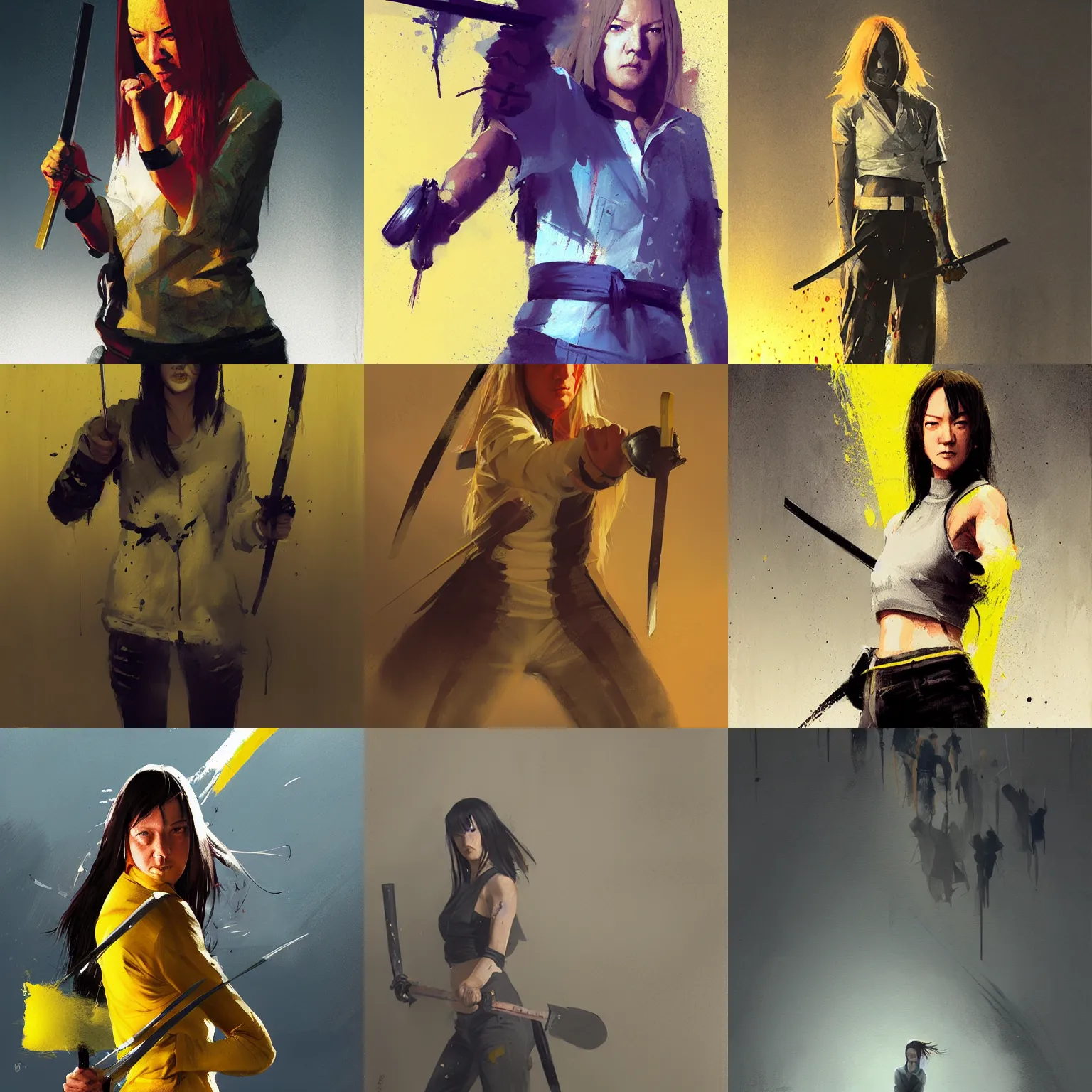 Prompt: kill bill by greg rutkowski