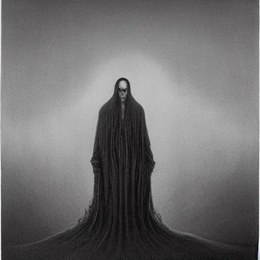 Image similar to Minority Leader Mitch McConnell. Fear. Zdzisław Beksiński