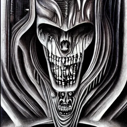 Image similar to by h. r. giger