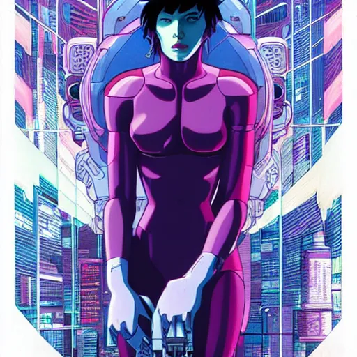 Image similar to ghost in the shell by josan gonzales