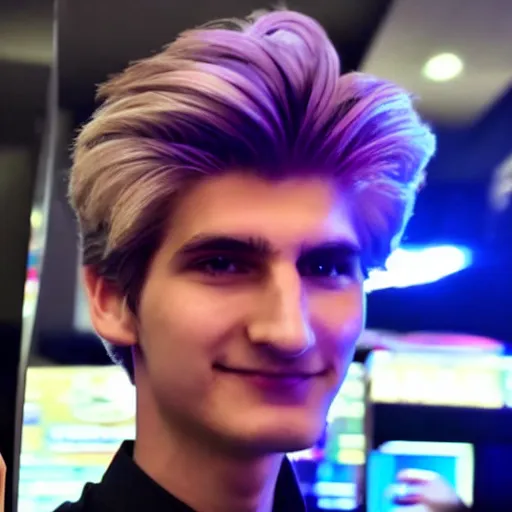 Image similar to really handsome gigachad xqc gigachad gambling : : realistic : : 1 dslr : : 1 - - quality 2